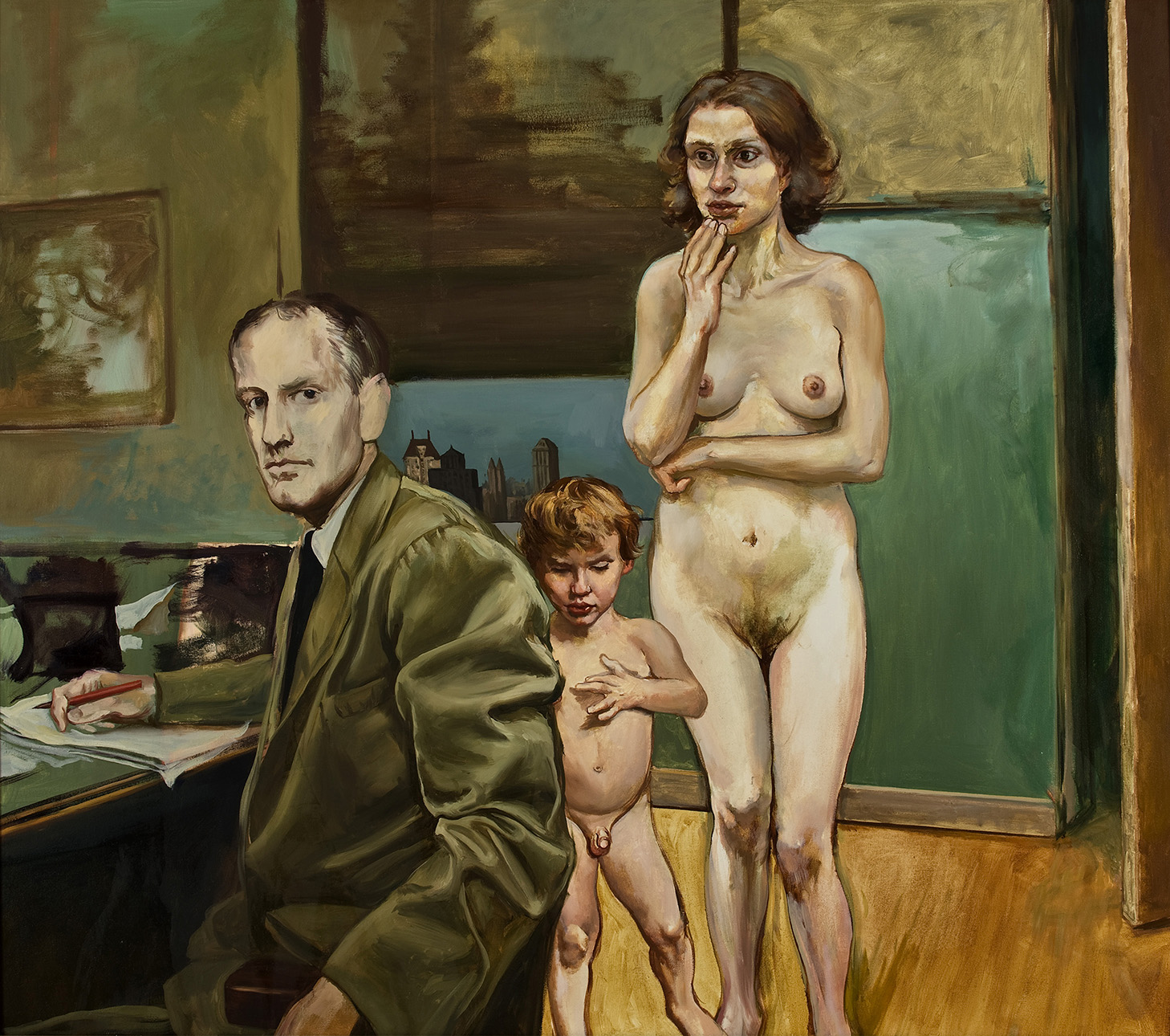  The Interruption; oil on canvas, 60 x 68